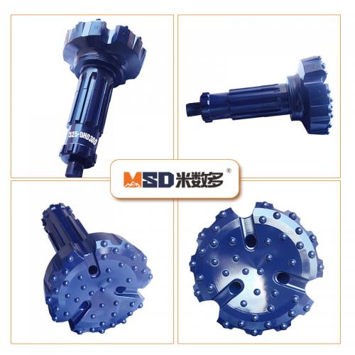 Large diameter DTH hammer 325-DHD380 DTH drill bit with high pressure