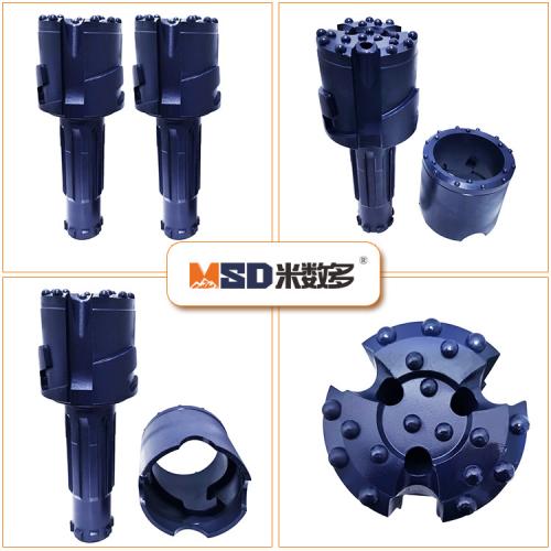 168-DHD350 concentric drill bits with casing tube for water well drilling