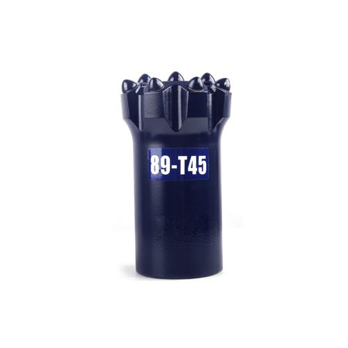 89-T45 threaded rock drill bits for anchoring mining machinery parts