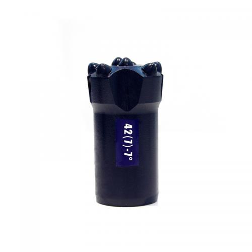 Abrasion Resistant Taper Button Bit , Forging Spherical / Ballistic Button Bits