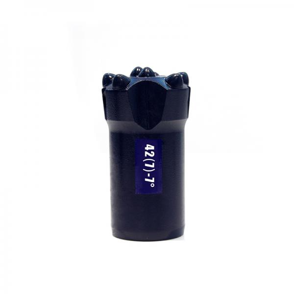 Abrasion Resistant Taper Button Bit , Forging Spherical / Ballistic Button Bits