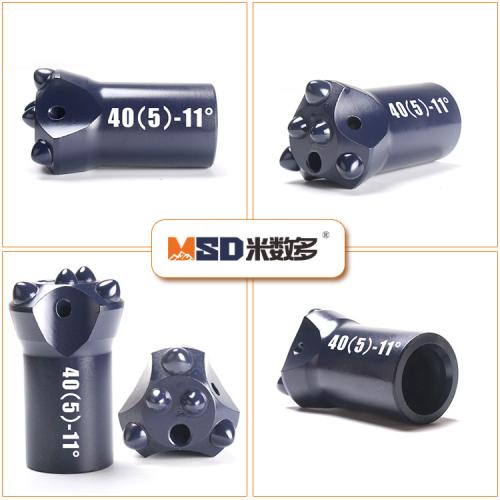 28mm-55mm Taper Button Bit Long Service Life For Mining Coal Drilling