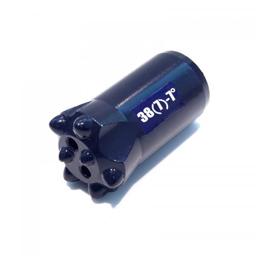 High Speed Tapered Rock Drill Head With Spherical / Ballistic Button