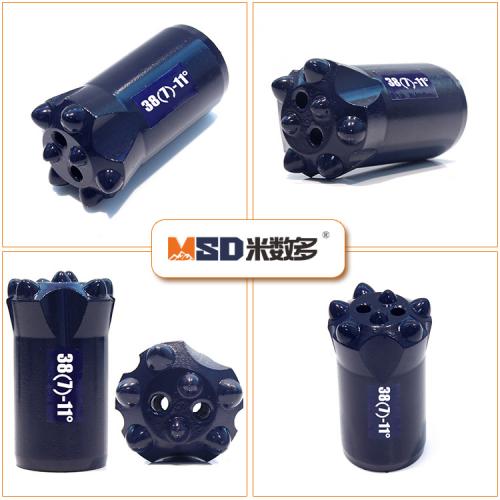 High Durability Taper Button Bit , Rock Drill Bits Atlas Copco For Quartzite