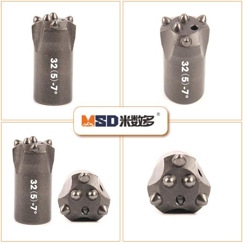 Atlas Copco Tapered DTH Button Bits For Marble Threaded Drilling Tools