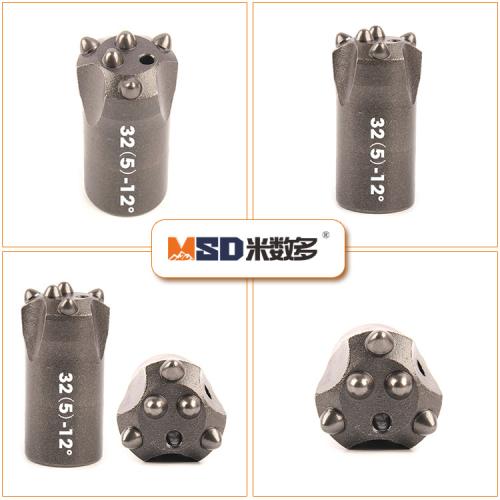 Spherical / Ballistic Button Bits 20 - 60mm Impact Resistant With 4 - 7 Buttons
