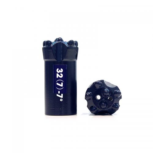 7 11 12 degrees Taper Button Bit , Small Rock Drill Bits With Vacuum Heat Treatm
