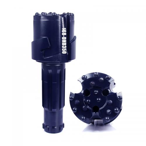168-DHD350 concentric drill bits with casing tube for water well drilling