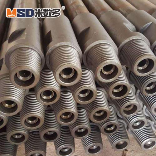 102mm API 3 1/2" Reg DTH Drill Pipe , Rock Drill Rods High Wear Resistance
