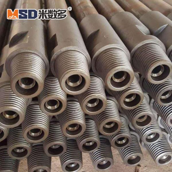 102mm API 3 1/2" Reg DTH Drill Pipe , Rock Drill Rods High Wear Resistance