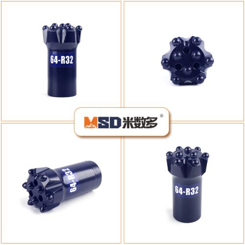 Manufacturing precision metal working T38-64/R32-64 threaded drill bits