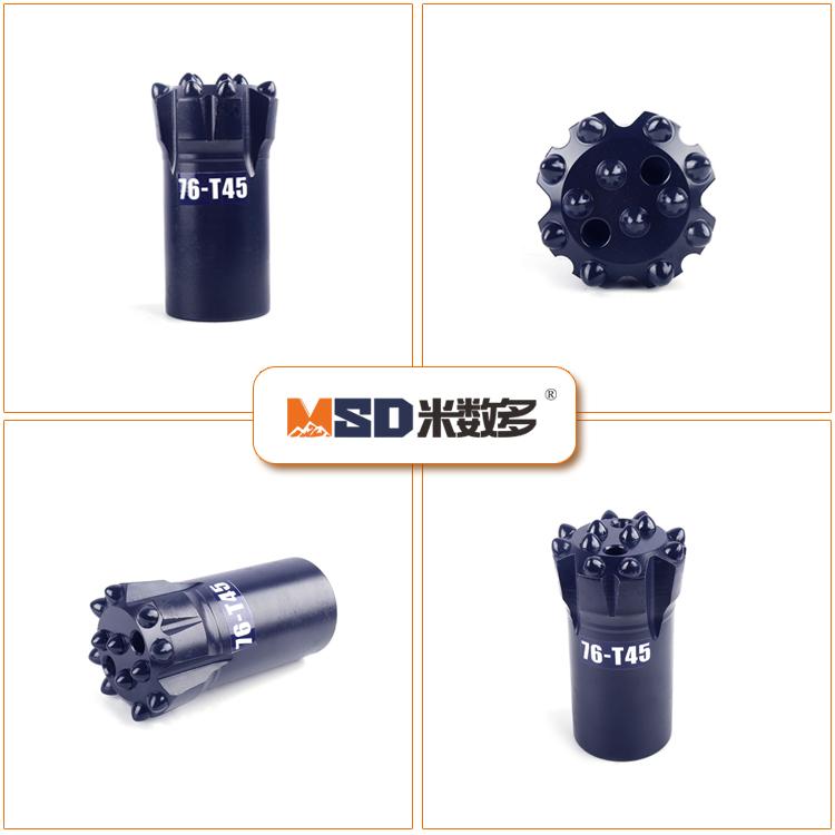 MSD new top hammer drill bit underground offers faster penetration and longer