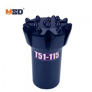 115-T51 Threaded Drill Bit Mining Drilling Tools For Tunneling