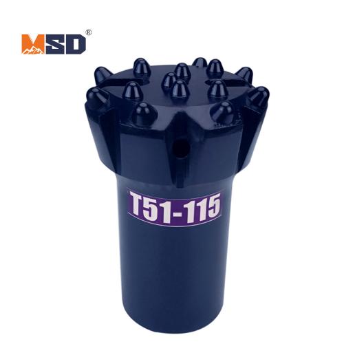 115-T51 Threaded Drill Bit Mining Drilling Tools For Tunneling