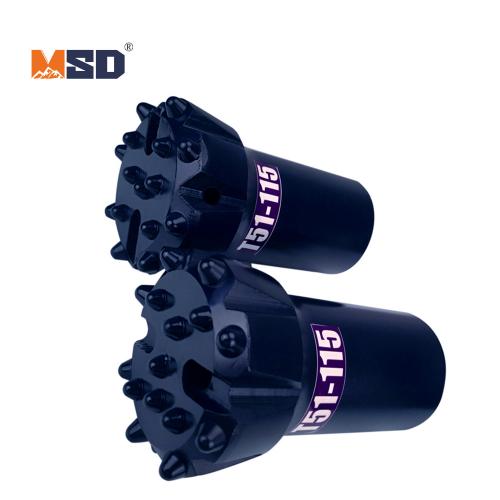 115-T51 Threaded Drill Bit Mining Drilling Tools For Tunneling