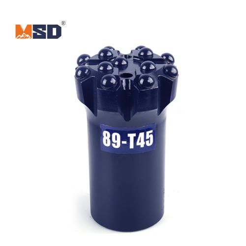 89mm T45 Threaded Button Bit for High-Productivity Benching | MSD