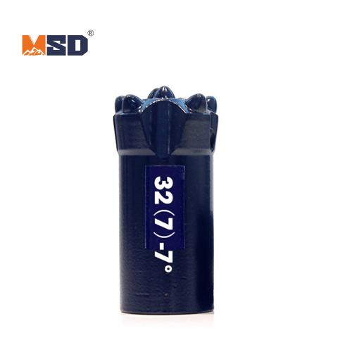 32mm 7° Tapered Button Bit (7-Button) for Abrasive Rock | MSD