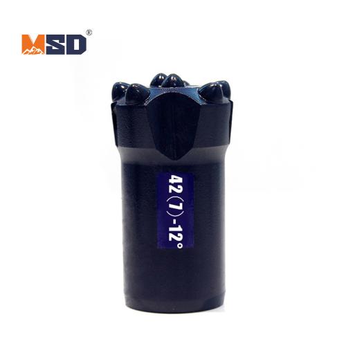 42mm 12° Tapered Button Bit (7-Button) for High-Volume Fast Drilling | MSD