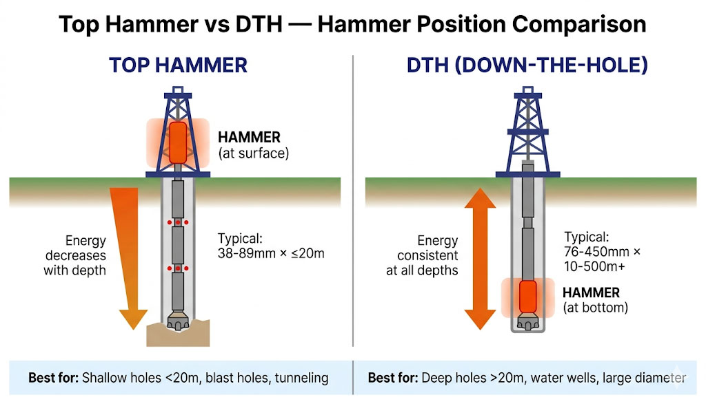 Side-by-side-comparison-diagram-showing-top-hammer-drilling-with-hammer-at-surface-versus-DTH-drilling-with-hammer-at-bottom-of-hole,-illustrating-energy-transfer-differences-and-optimal-application-ranges.jpg