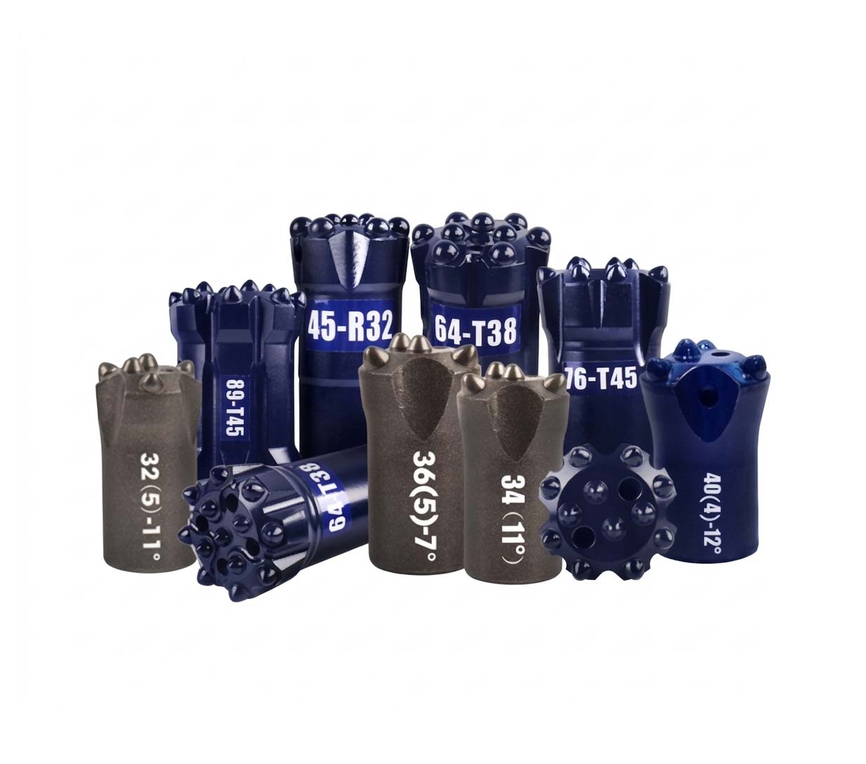 MSD threaded button bits for top hammer rock drilling