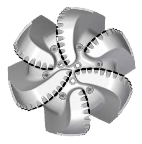 17 1/2" Matrix Body PDC Bit